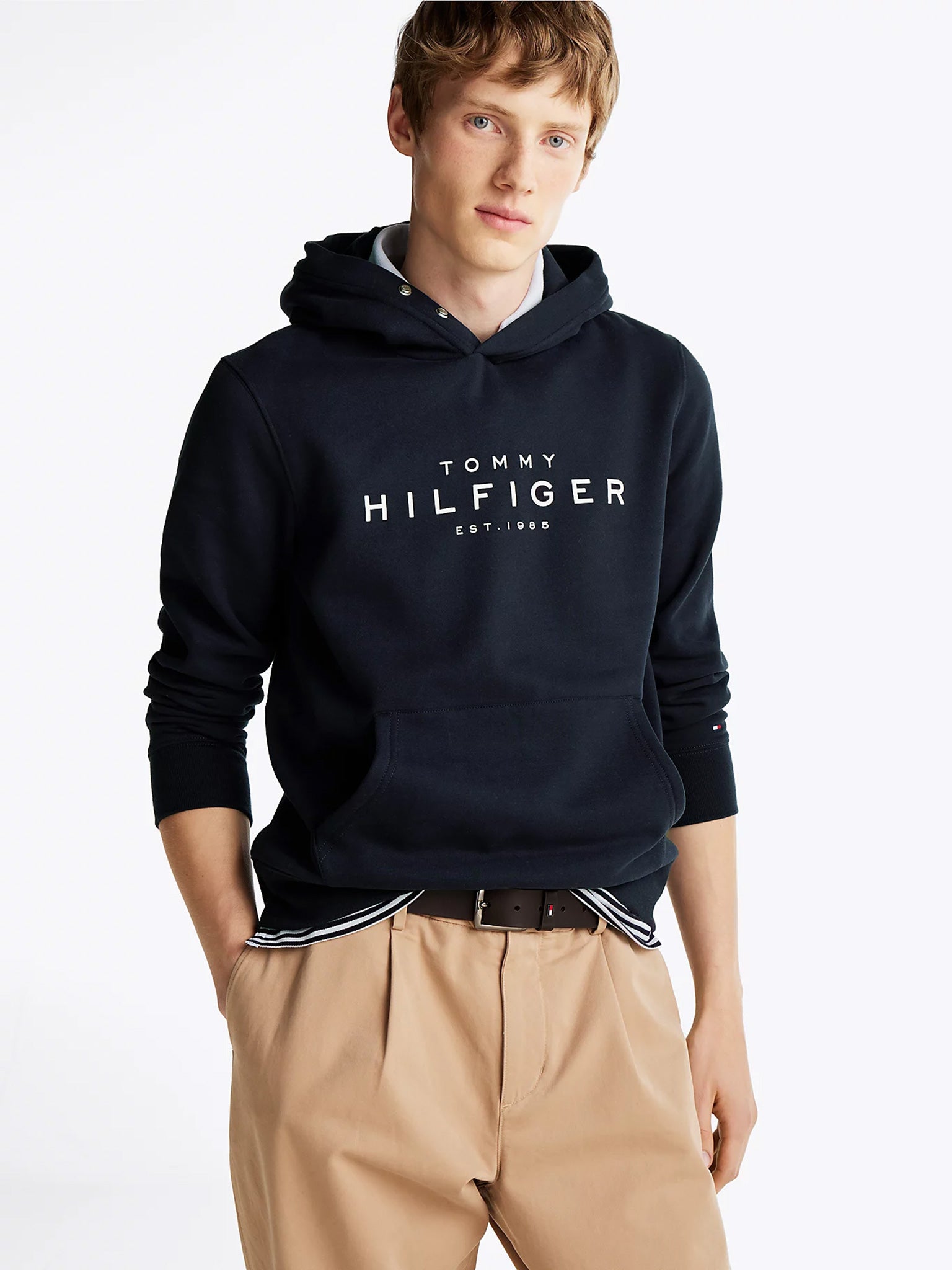 Ανδρική μπλούζα φούτερ TOMMY HILFIGER HOODY MW0MW37455DW5 | MW0MW37455DW5
