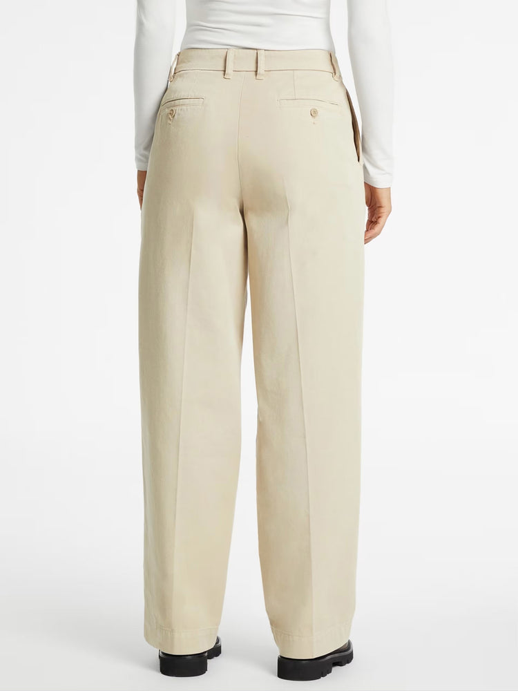Γυναικείο παντελόνι wide leg trouser - eco org classic twill W4BB44WGCV2A117 | W4BB44WGCV2A117