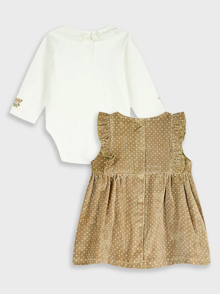 Βρεφικό σετ 2 τεμ με φόρεμα 14-125401-7 | 14-125401-7
