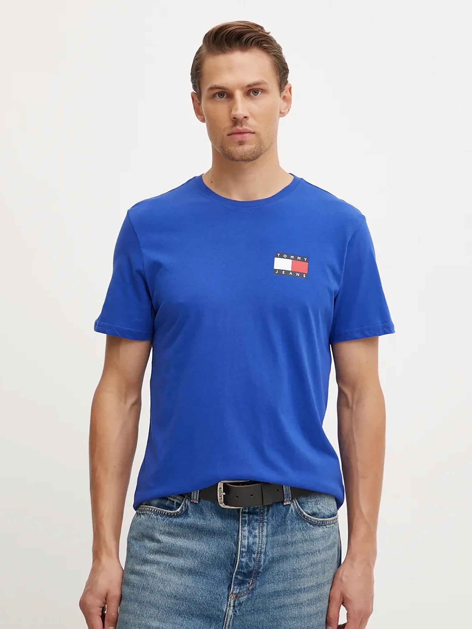 Ανδρικό t-shirt TJM SLIM ESSENTIAL FLAG TEE DM0DM20740C6E | DM0DM20740C6E