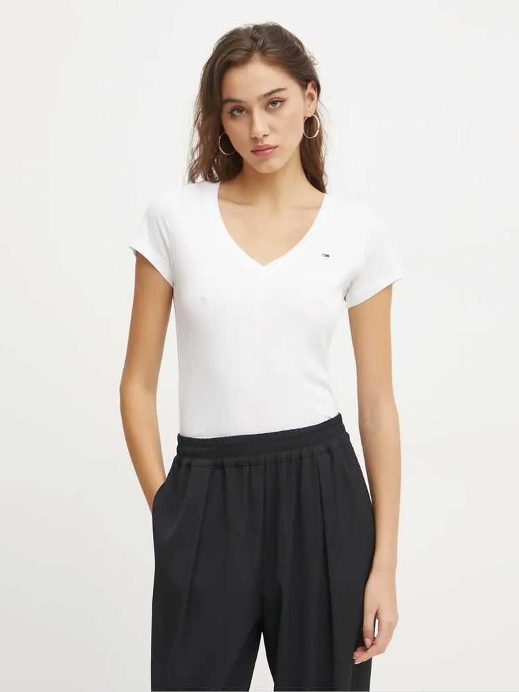 Γυναικείο t-shirt TJW V-NECK TEE DW0DW20458YBL | DW0DW20458YBL