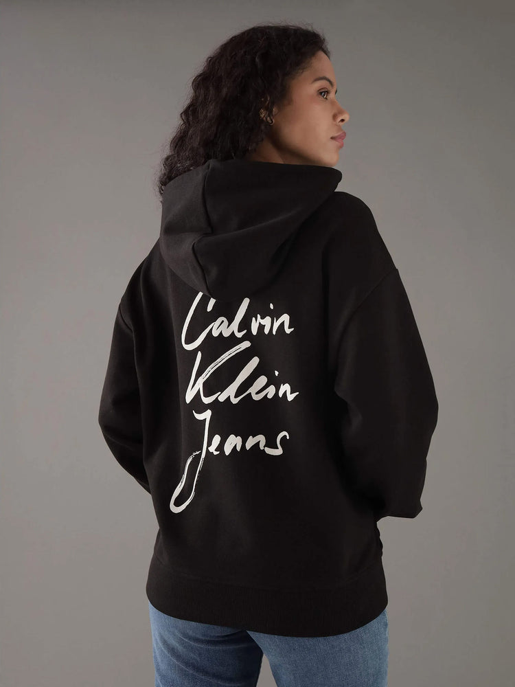 Γυναικεία μπλούζα φούτερ SCRIPT INSTITUTIONAL RLX HOODIE J20J225493BEH | J20J225493BEH