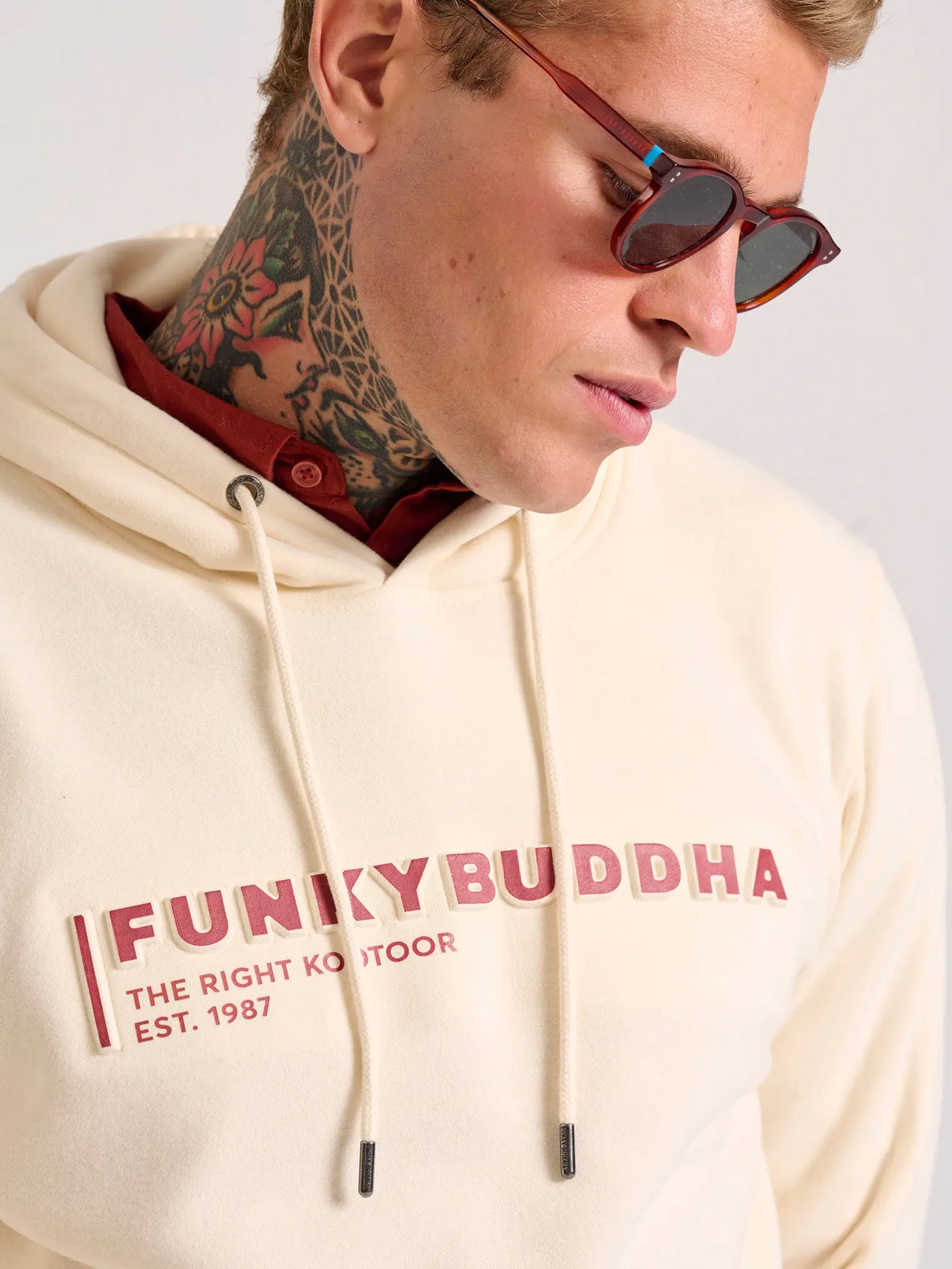 Ανδρική μπλούζα φούτερ FBM010-015-06 CHALK | FBM010-015-06