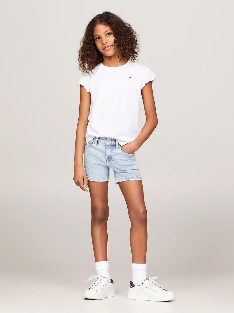 Παιδική μπλούζα ESSENTIAL RUFFLE SLEEVE TOP S/S KG0KG07052YBR | KG0KG07052YBR