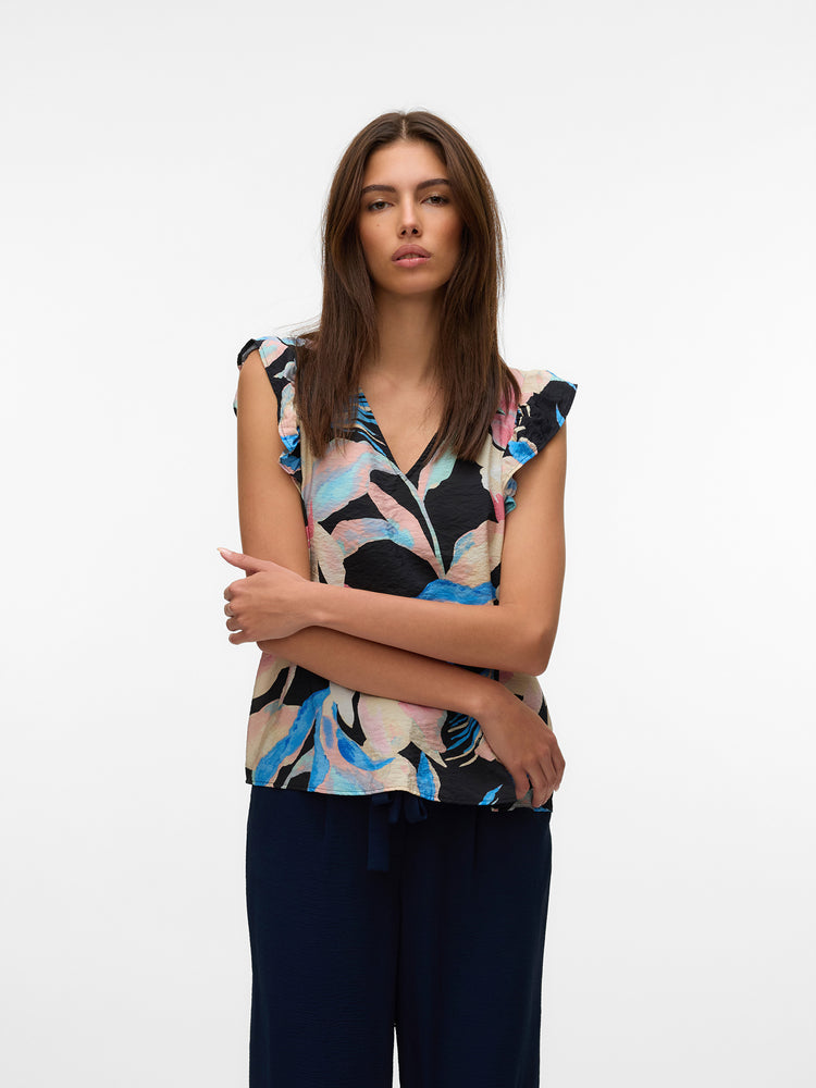 Γυναικεία μπλούζα VMJOSIE SL V-NECK TOP WVN 10303762 | 10303762