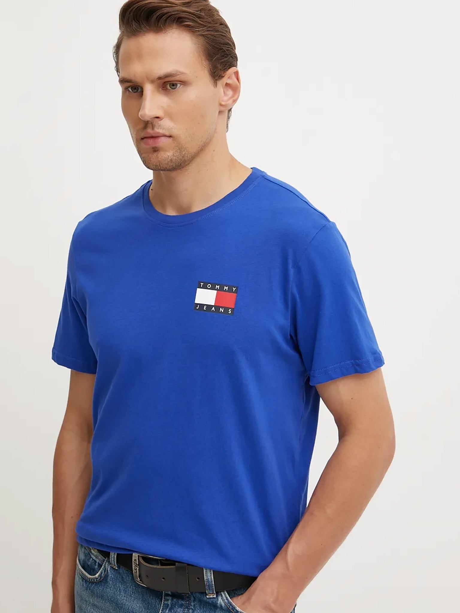 Ανδρικό t-shirt TJM SLIM ESSENTIAL FLAG TEE DM0DM20740C6E | DM0DM20740C6E