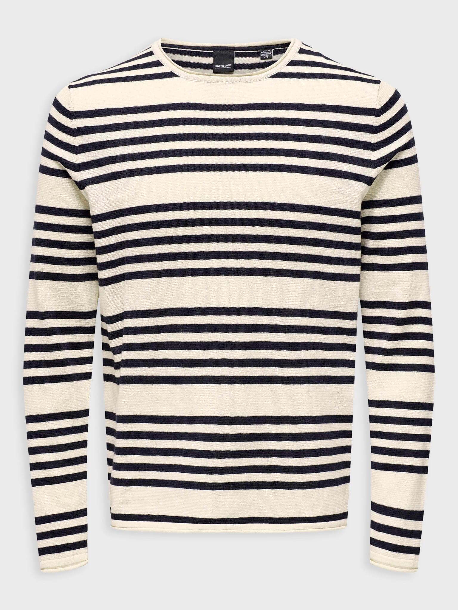 Ανδρική μπλούζα πλεκτή ONSOBY REG 14 STRIPE KNIT 22024378 | 22024378