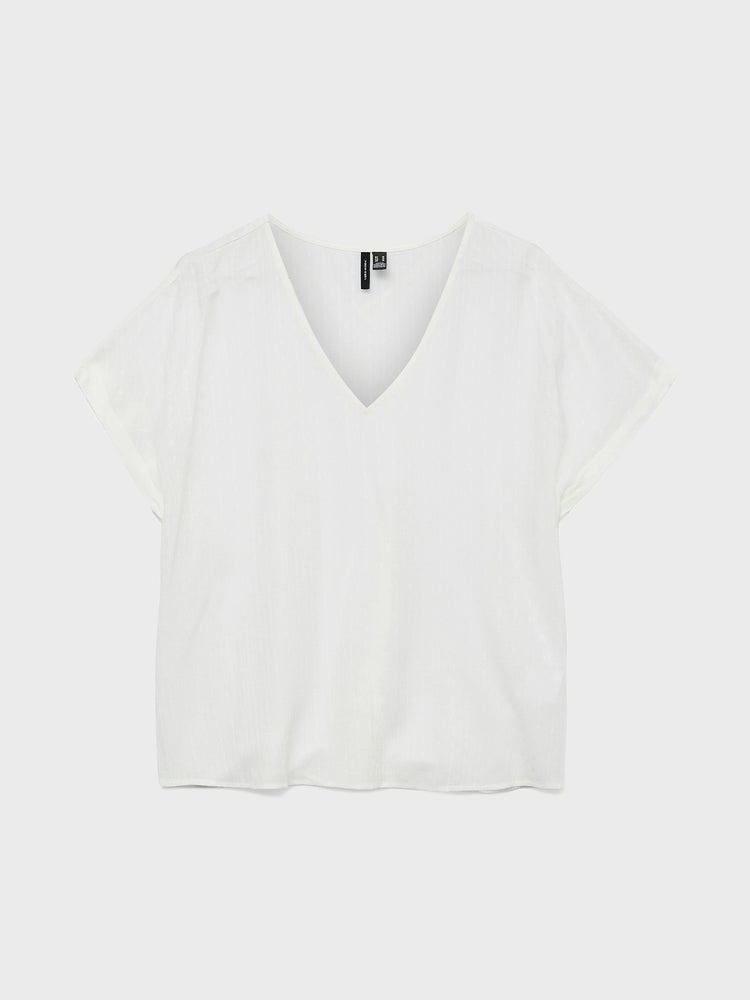 Γυναικεία μπλούζα VMGABBI SS V-NECK TOP WVN 10324560 | 10324560