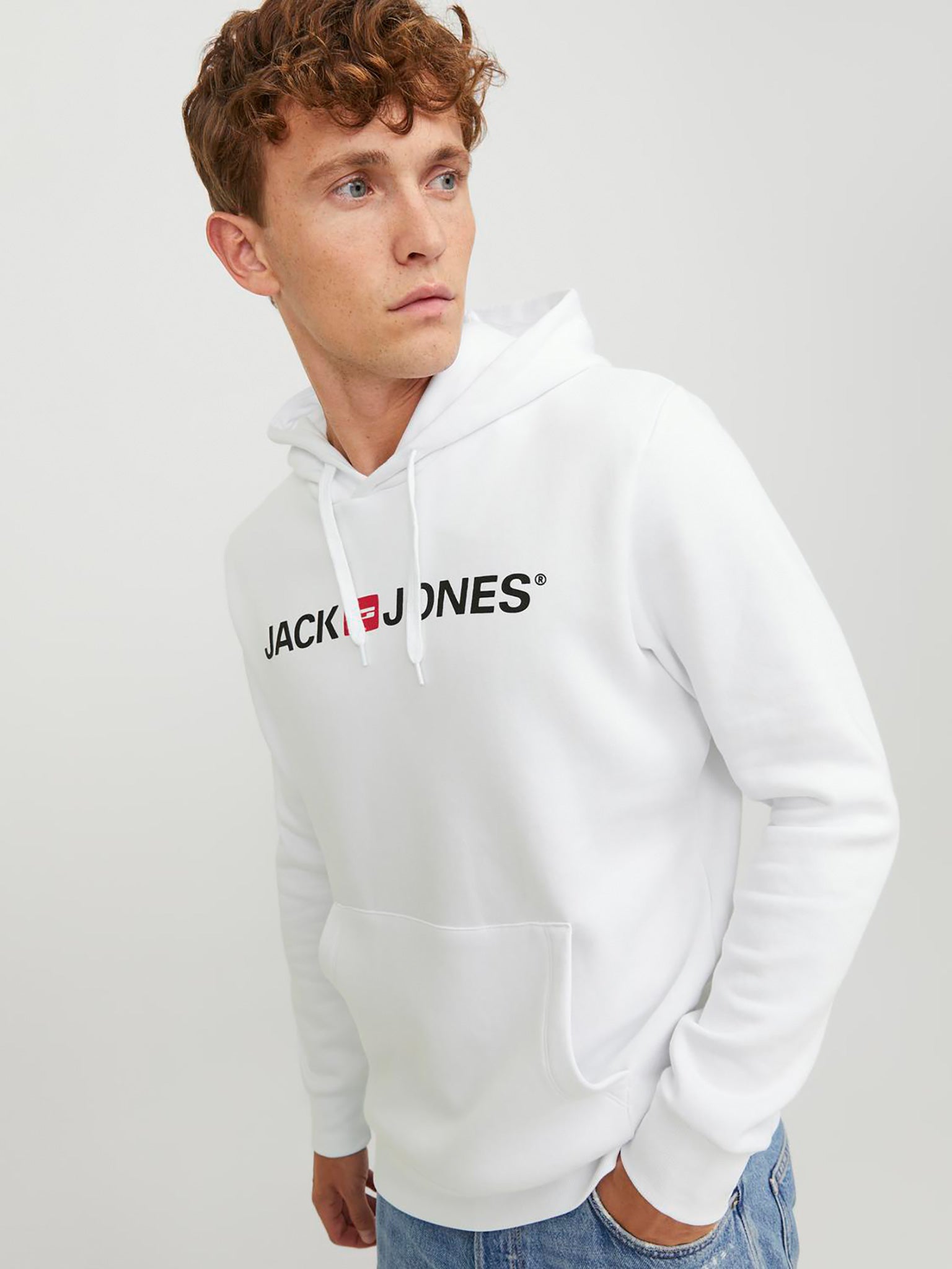 Ανδρική μπλούζα φούτερ JJECORP OLD LOGO SWEAT HOOD NOOS 12137054 | 12137054