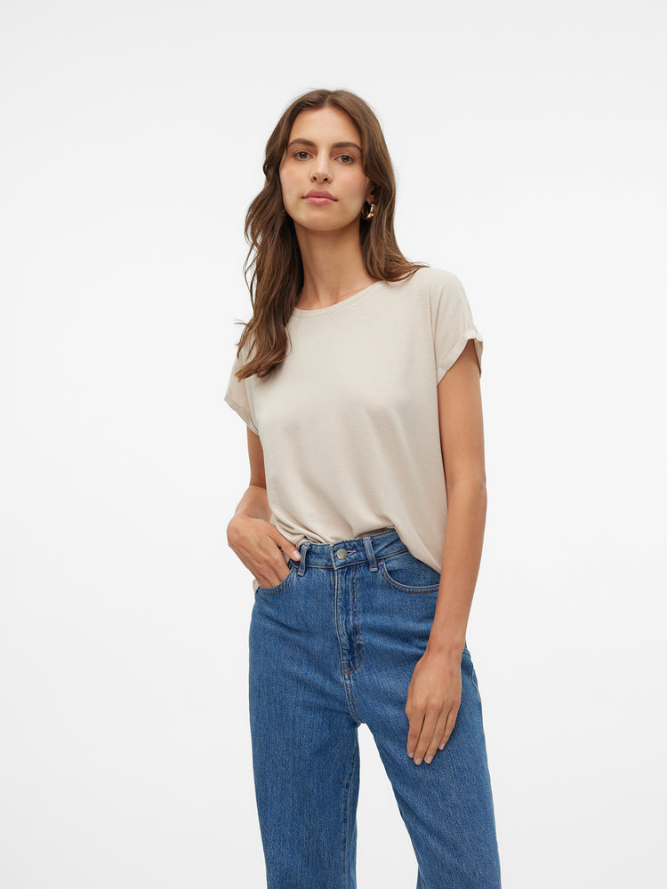 Γυναικεία μπλούζα VMLAVA GLITTER SS TOP STRIPE GA JRS NOOS 10250488 | 10250488