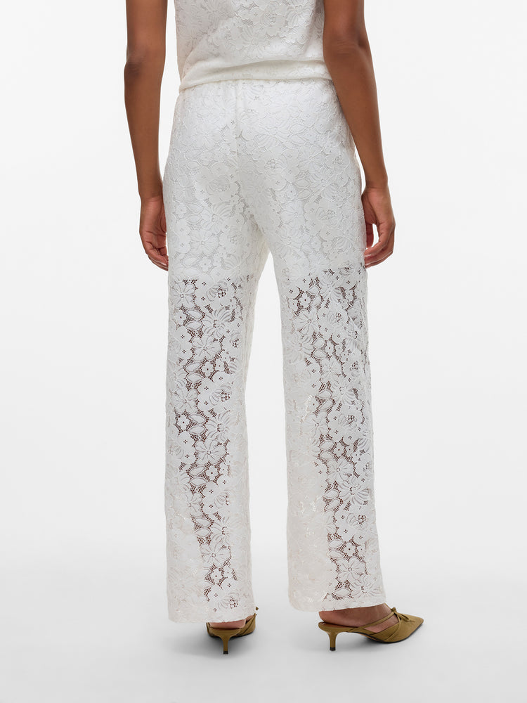 Γυναικεία παντελόνα δαντέλα VMHONEY LACE NW LOOSE PANTS WVN 10330061 | 10330061