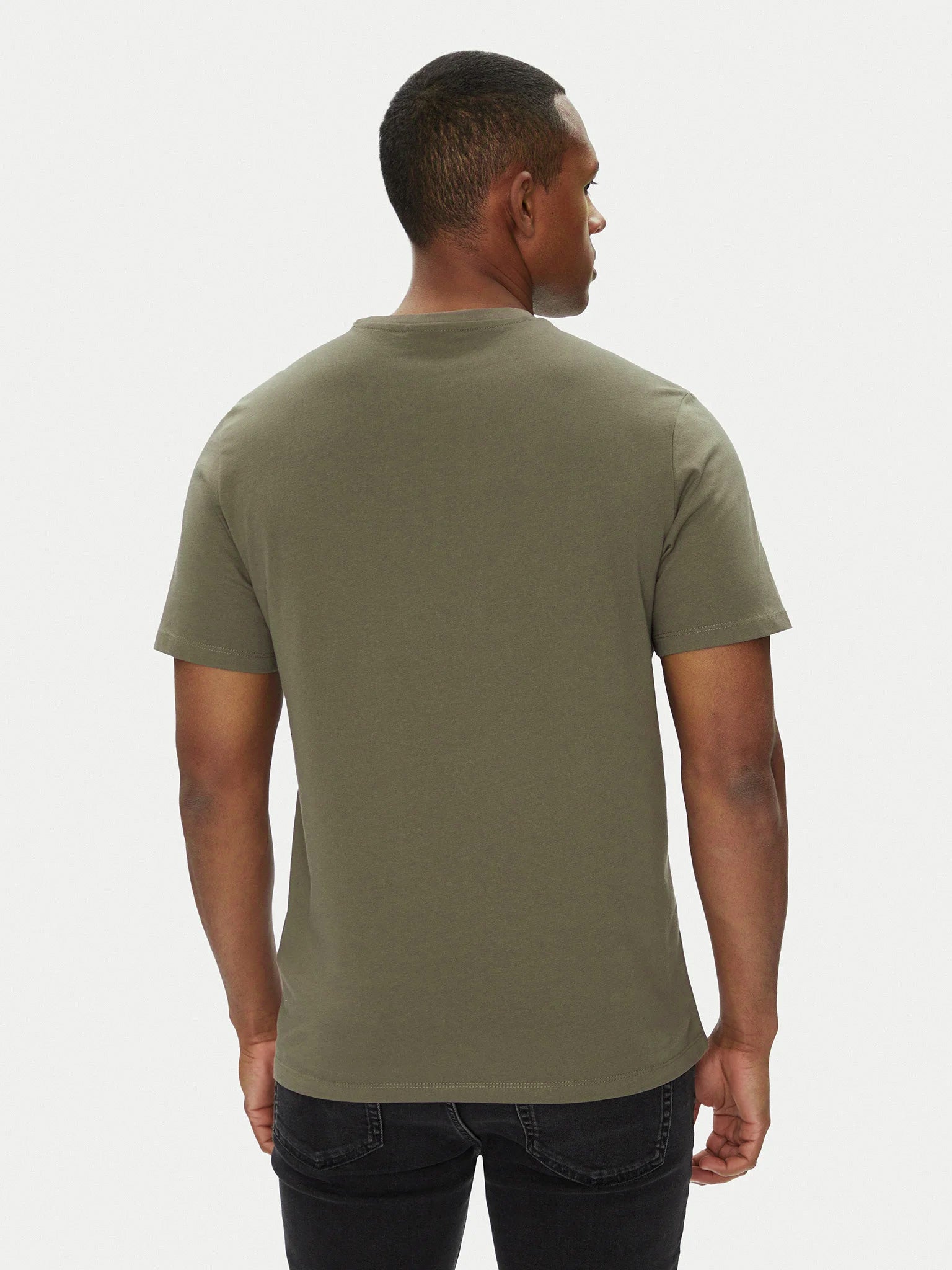 Ανδρικό t-shirt SS SMOOTH CTTN SOLID CREWNK TEE LV040HM265PDK | LV040HM265PDK