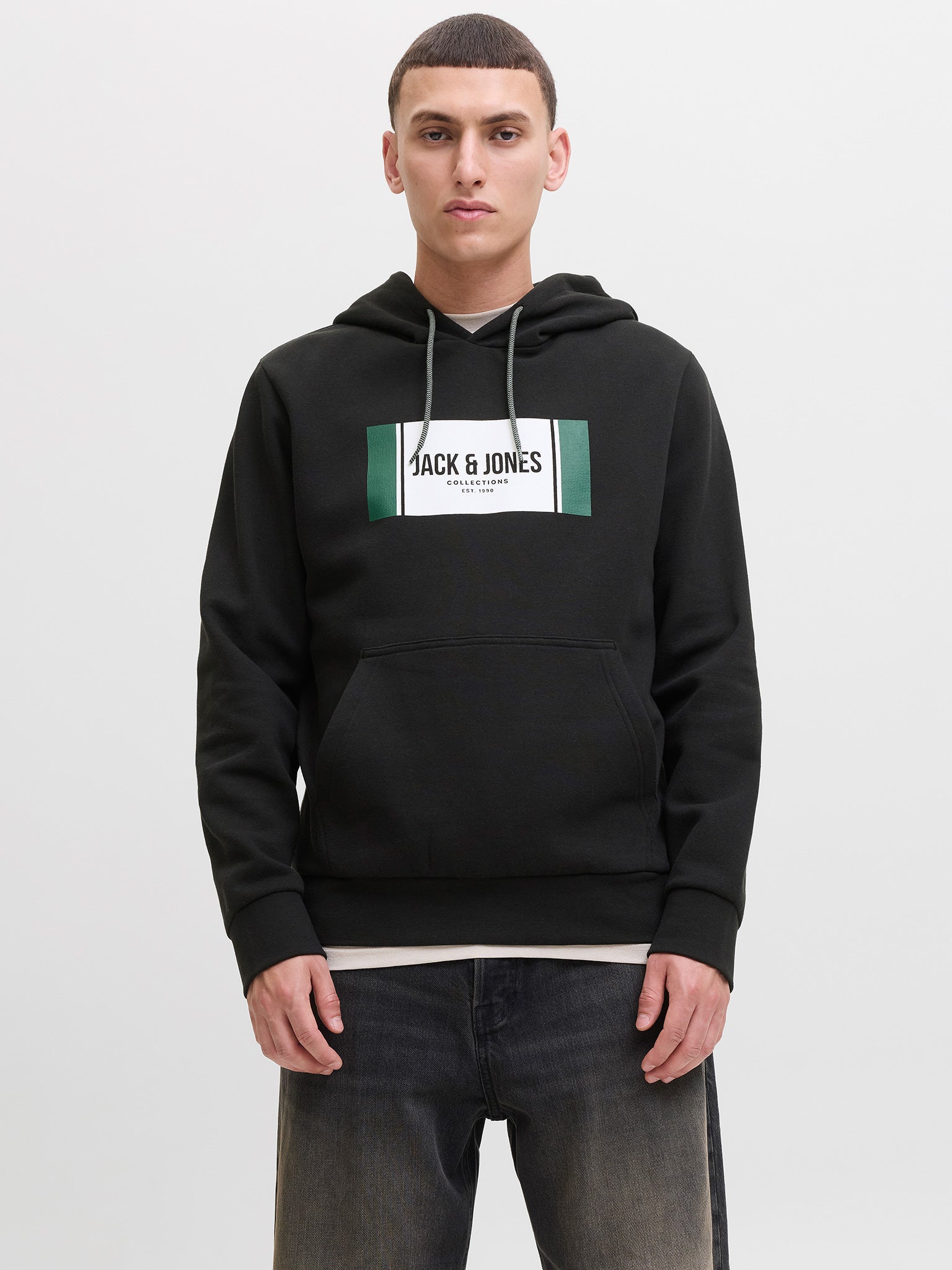 Ανδρική μπλούζα φούτερ JJHAYATO SWEAT HOOD BTS 12278614 | 12278614