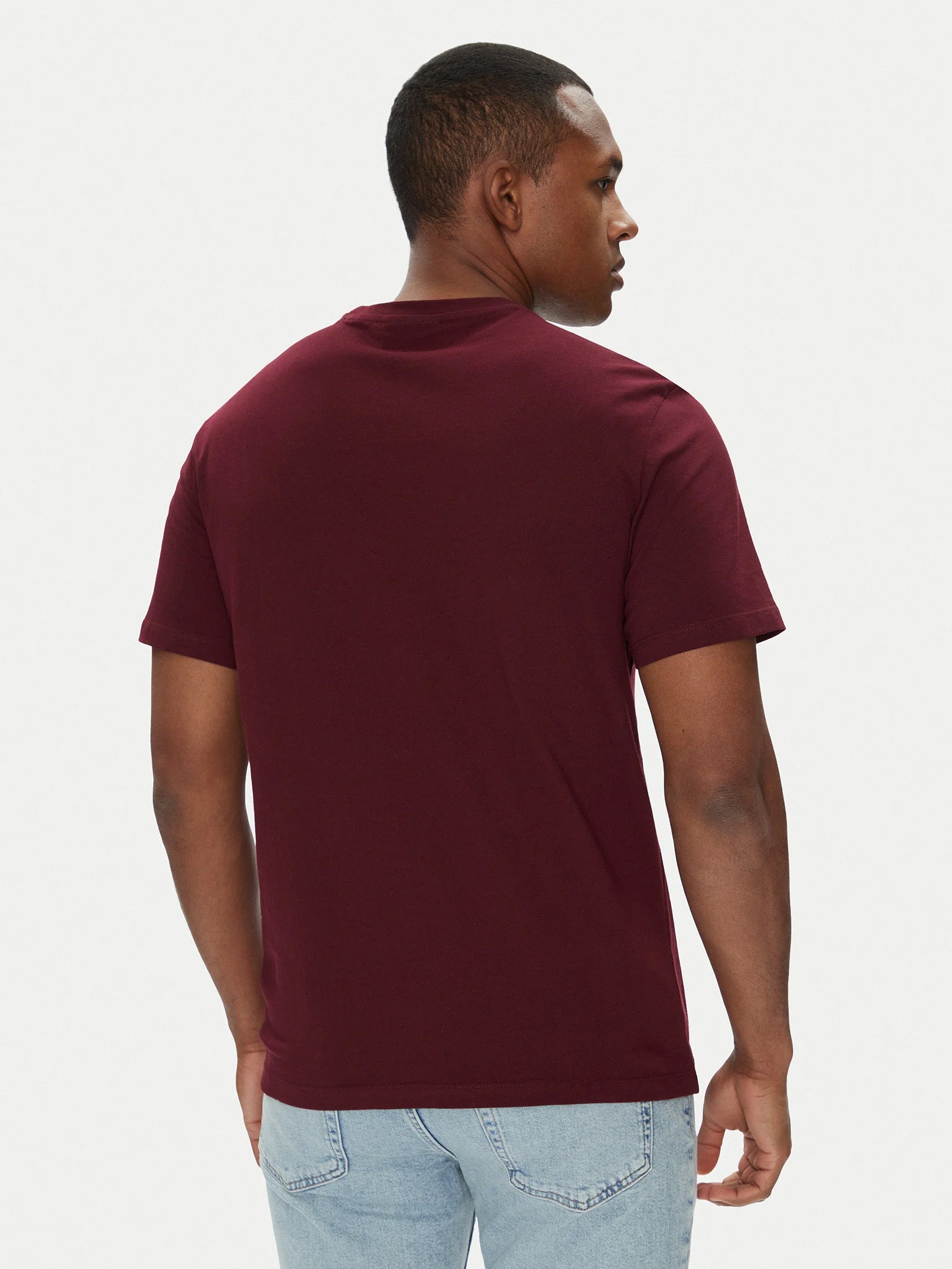 Ανδρικό t-shirt SS SMOOTH CTTN SOLID CREWNK TEE LV040HM265VLP | LV040HM265VLP