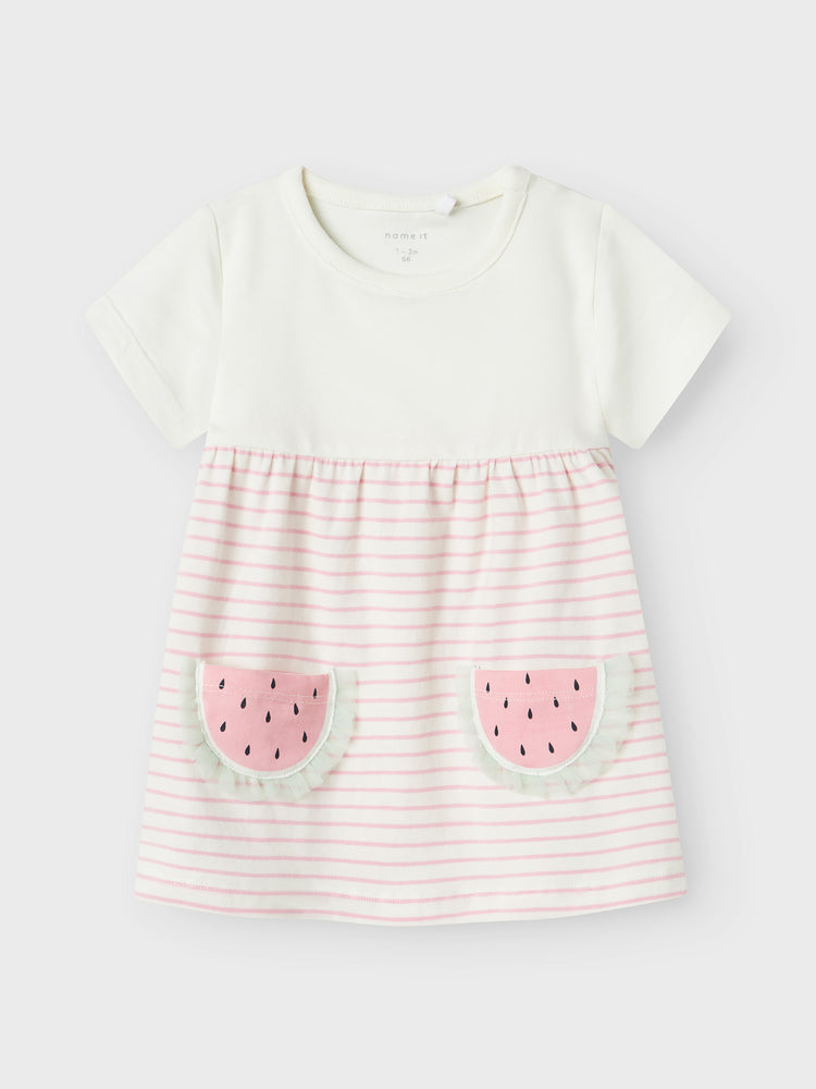 Βρεφικό φόρεμα ριγέ NBFJABELLE SS DRESS 13242877 | 13242877