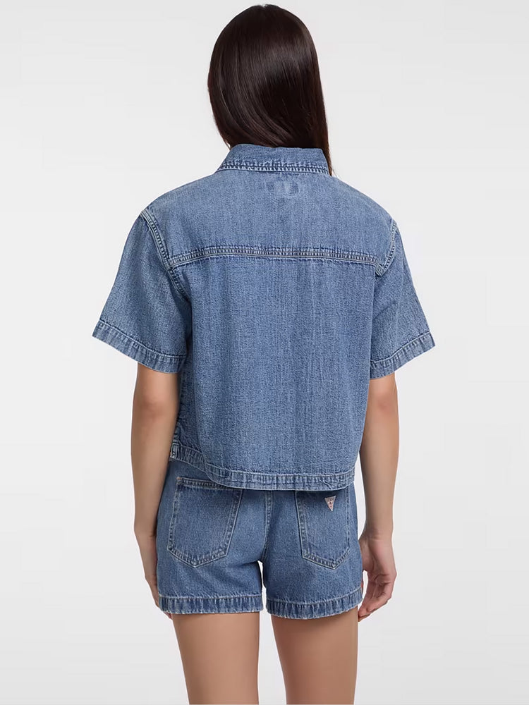 Γυναικείο πουκάμισο τζιν Eco Boxy Denim Shirt W5GH0FD5M81GJMW | W5GH0FD5M81GJMW