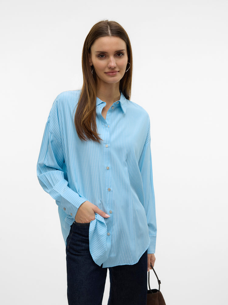 Γυναικείο πουκάμισο VMNORA LS OVERSIZE SHIRT WVN GA NOOS 10319825 | 10319825
