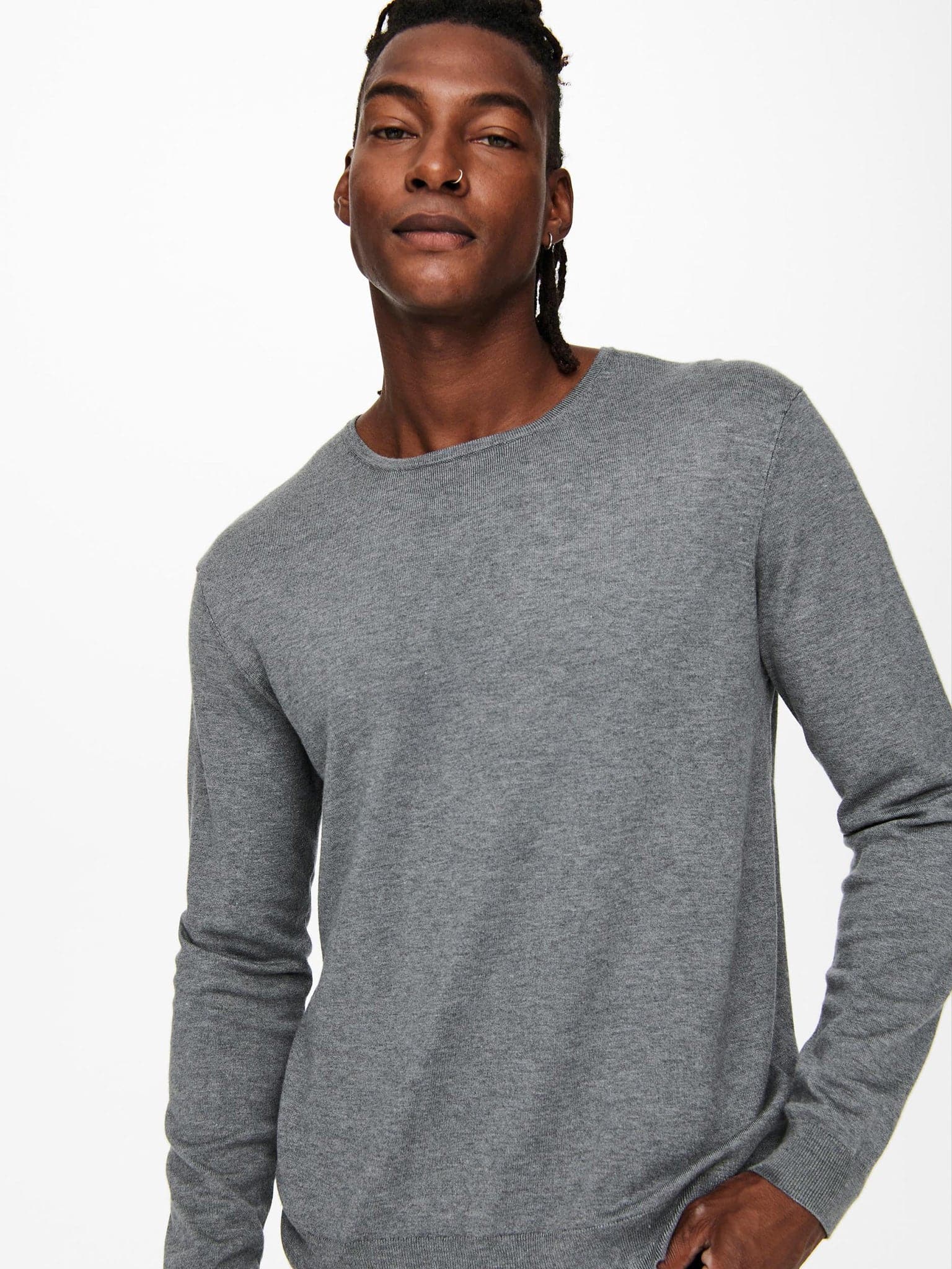 Ανδρική μπλούζα ψιλή πλέξη ONSWYLER LIFE REG 14 LS CREW KNIT NOOS 22020088 | 22020088