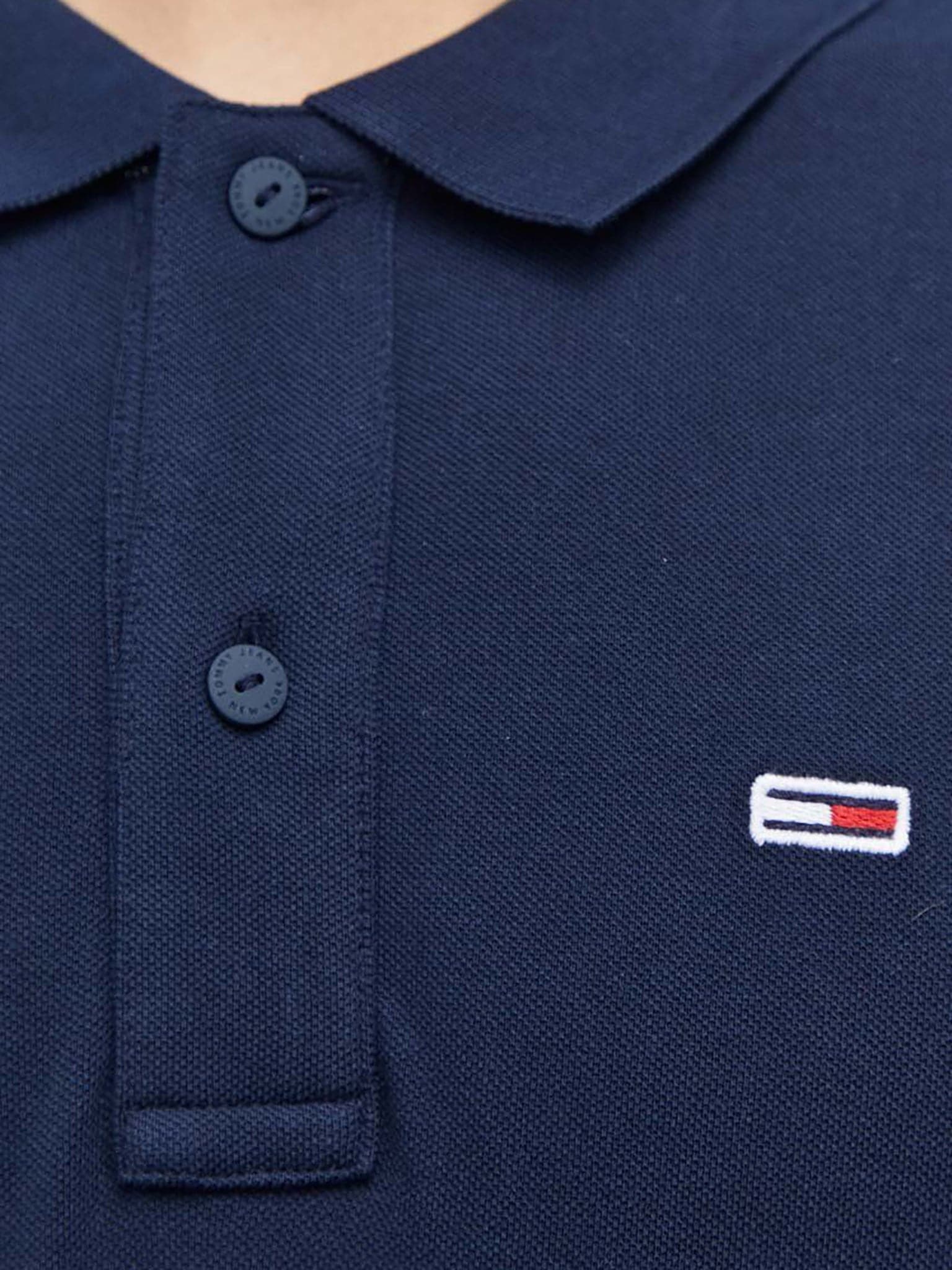 Ανδρικό polo TJM SLIM PLACKET LS POLO DM0DM18309C1G | DM0DM18309C1G