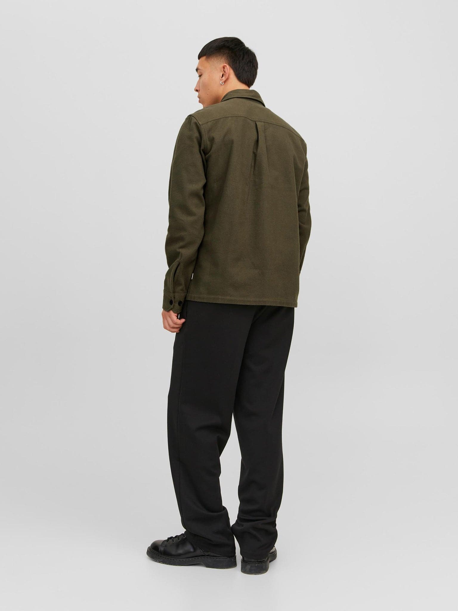 Ανδρικό πουκάμισο JPRROY SOLID OVERSHIRT L/S 12243296 | 12243296