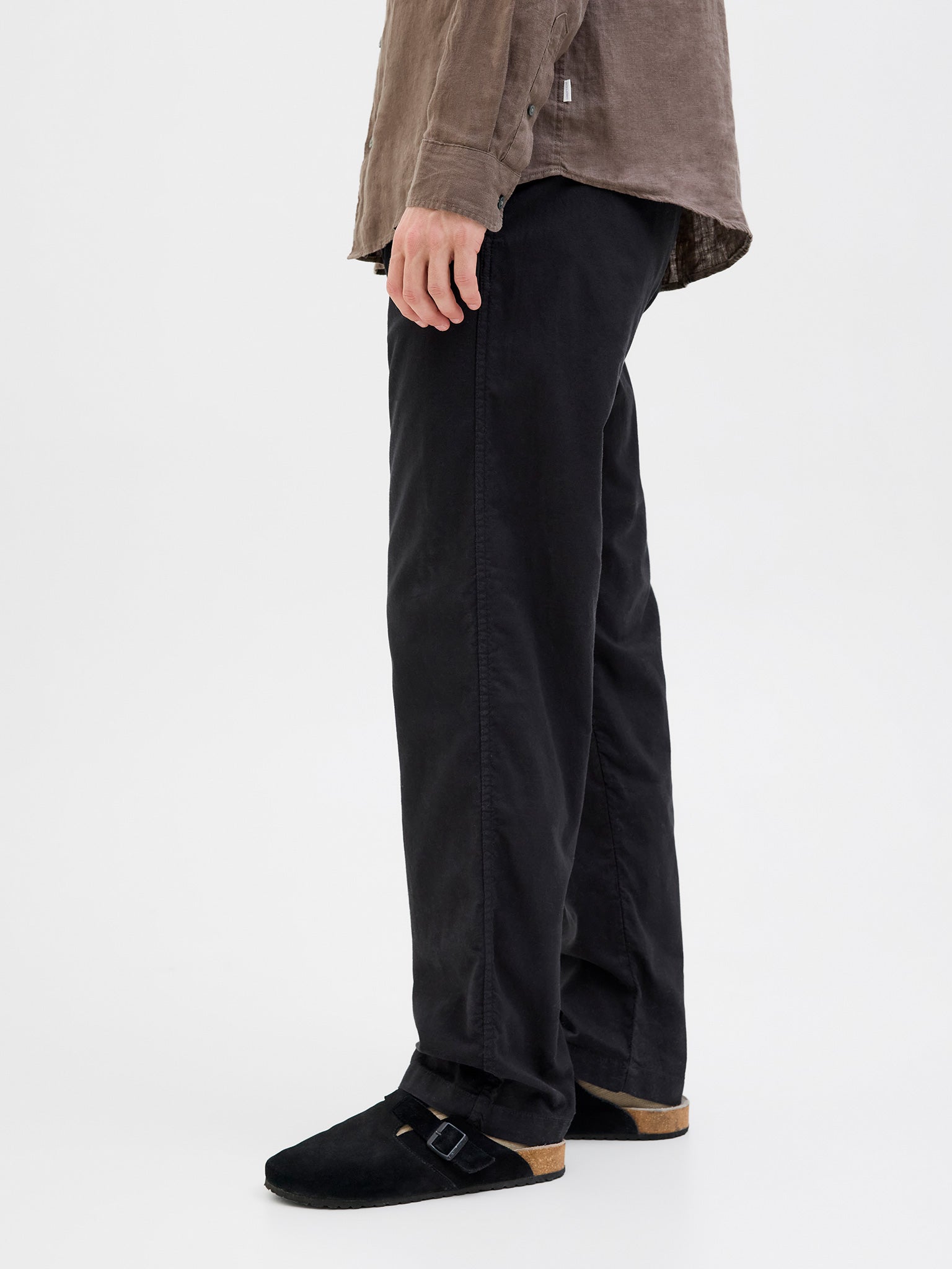 Ανδρικό παντελόνι λινό JPSTKANE HYBRID BONDI JOGGER 12274977 | 12274977