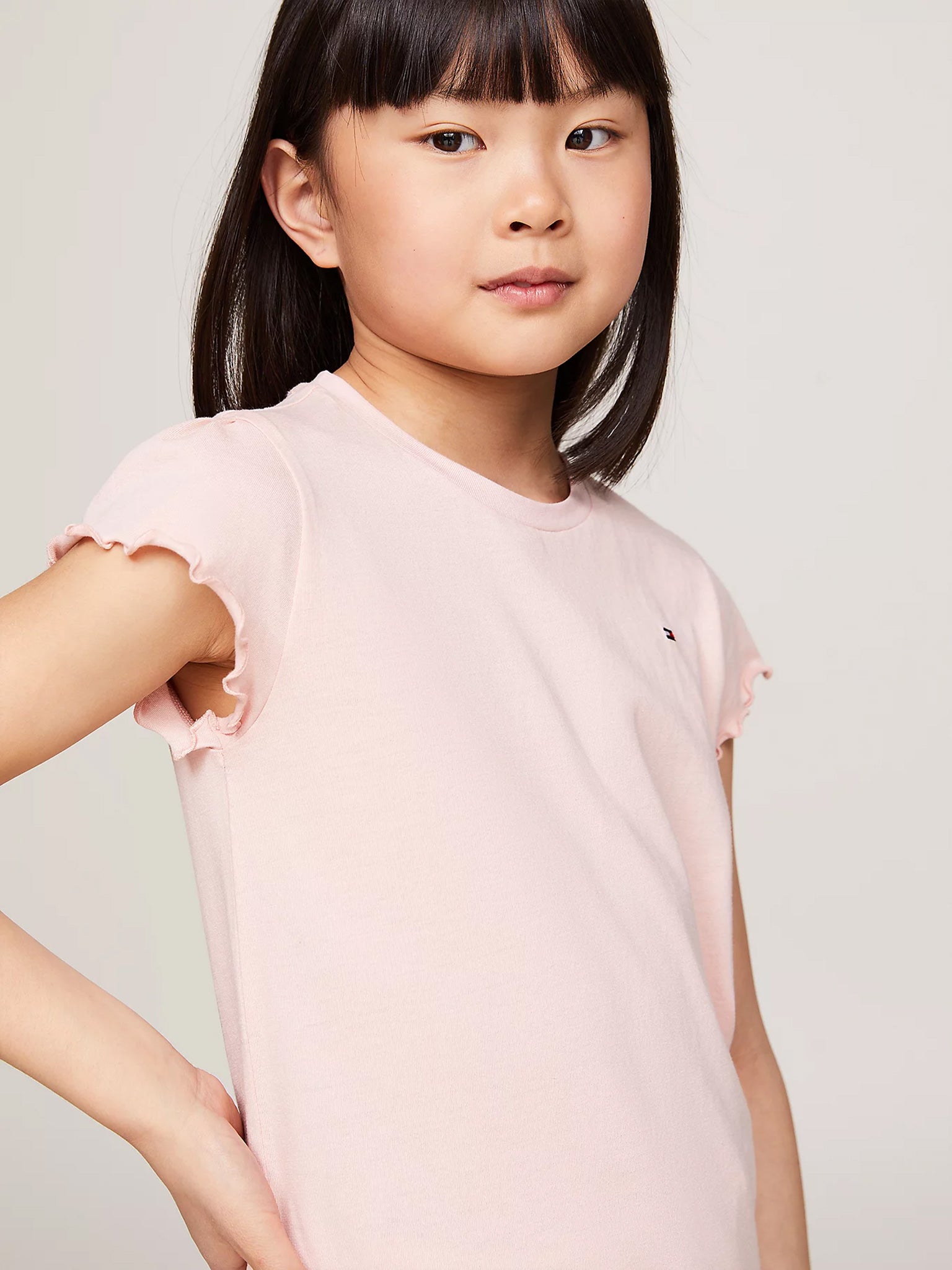 Παιδική μπλούζα ESSENTIAL RUFFLE SLEEVE TOP S/S KG0KG07052TJX | KG0KG07052TJX