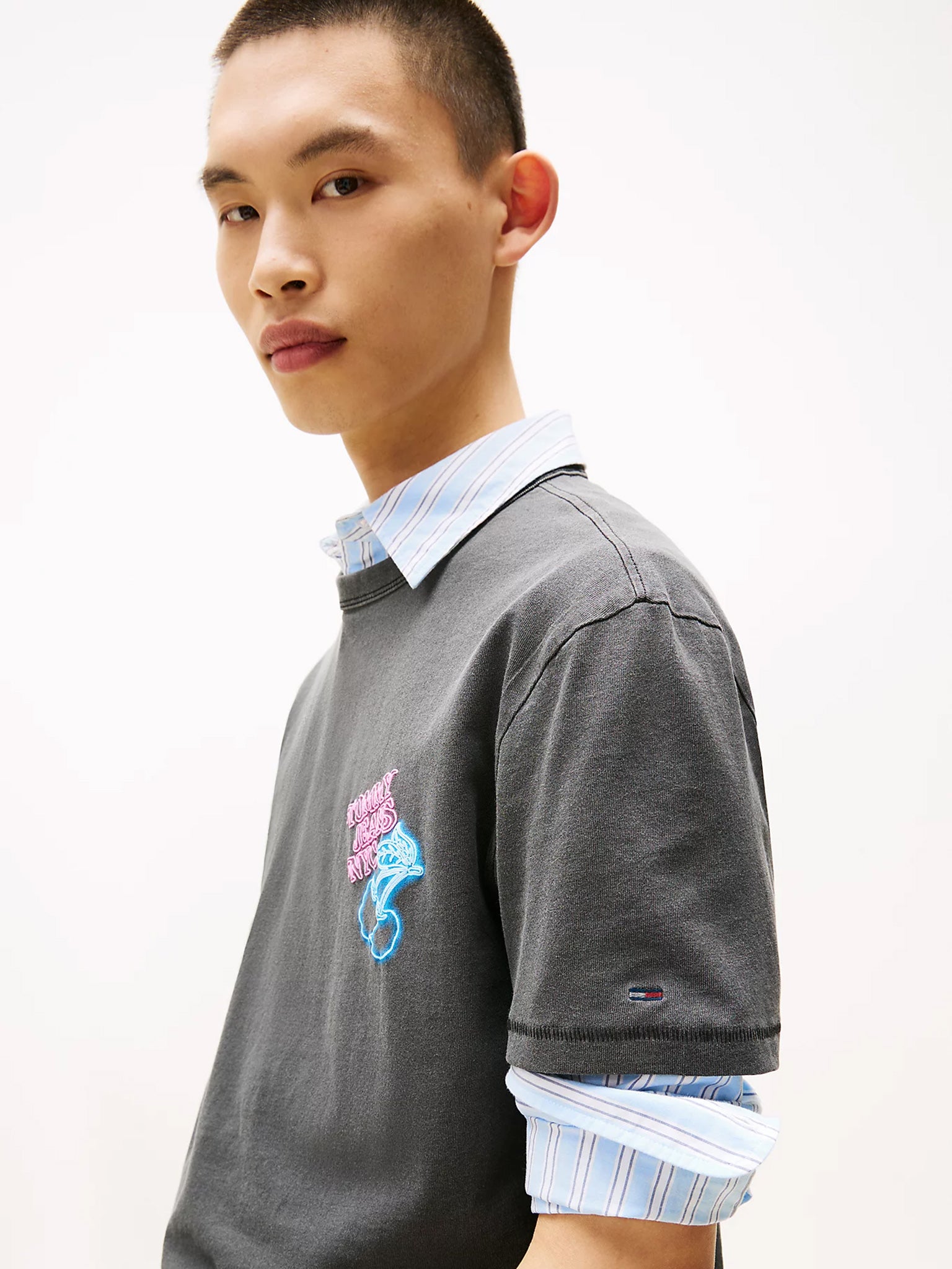 Ανδρικό t-shirt TJM REG NOVELTY FAIR TEE EXT DM0DM218290GJ | DM0DM218290GJ