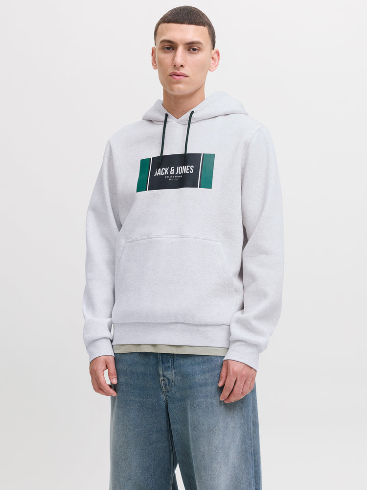 Ανδρική μπλούζα φούτερ μελανζέ JJHAYATO SWEAT HOOD BTS LN 12278614 | 12278614