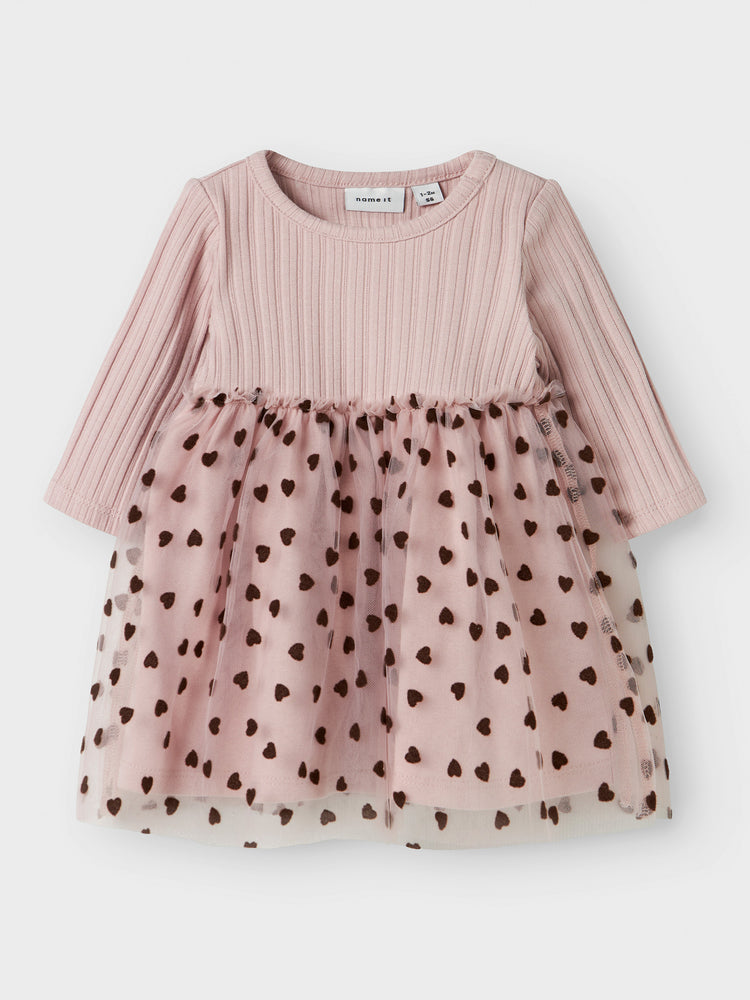 Βρεφικό φόρεμα με τούλι NBFNEA LS TULLE DRESS 13246503 | 13246503