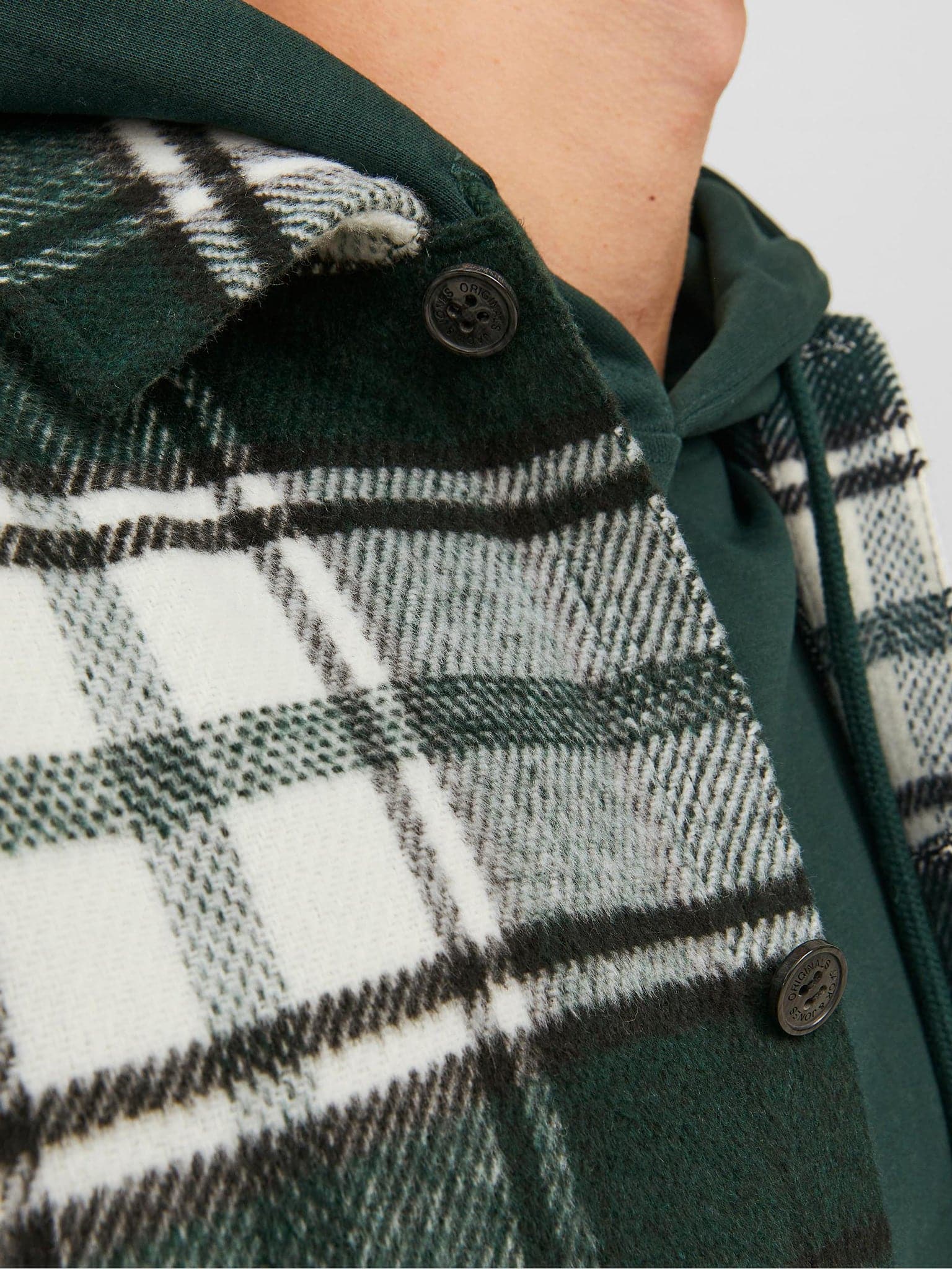 Ανδρικό πουκάμισο JORZAC CHECK OVERSHIRT 12239303 | 12239303