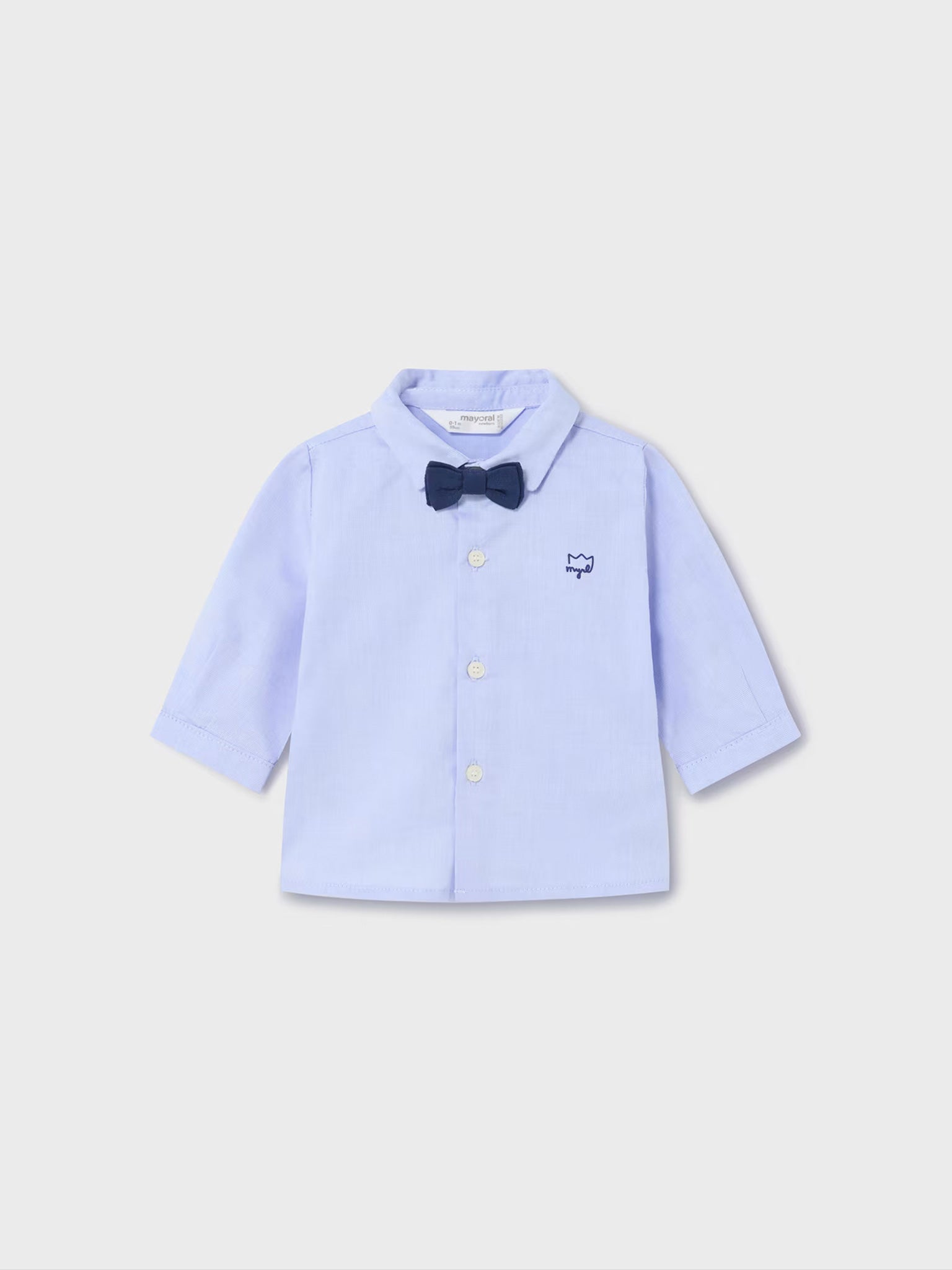 Βρεφικό πουκάμισο με παπιγιόν Better Cotton 24-01196-025 | 24-01196-025