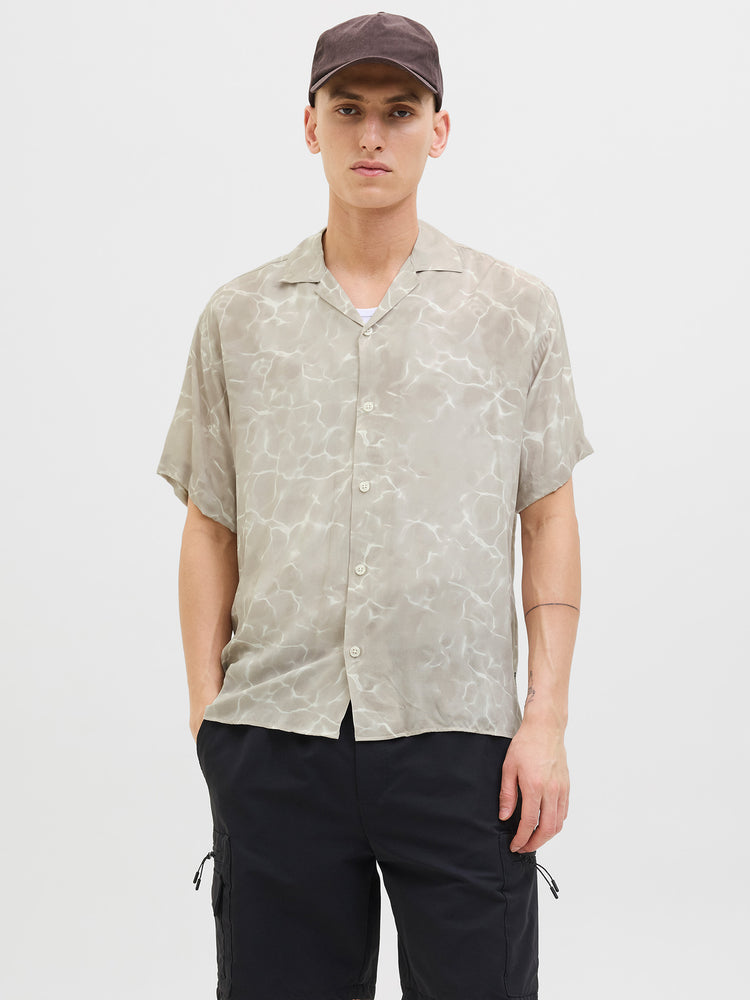 Ανδρικό πουκάμισο JCOINFINITY AOP RESORT SHIRT 12276854 | 12276854