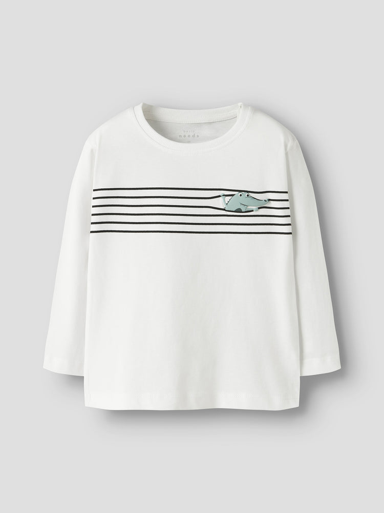 Παιδική μπλούζα μακό croco lines NMMVAGNO LS LOOSE TOP 13224977 | 13224977