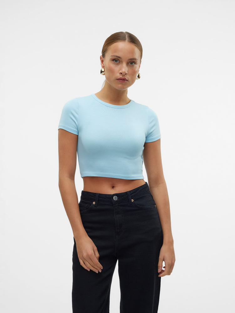 Γυναικεία μπλούζα crop SNMARYON SS O-NECK TOP JRS 10328920 | 10328920