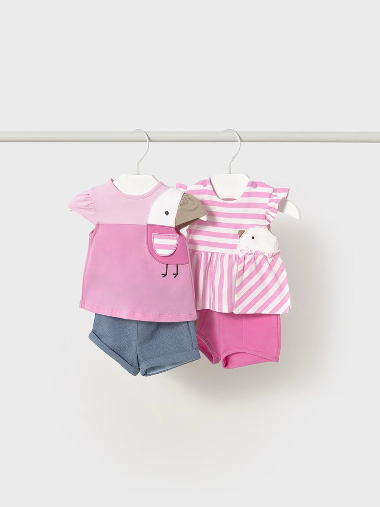 Βρεφικό σετ 4 τεμ με μπλούζες 25-01670-048 | 25-01670-048