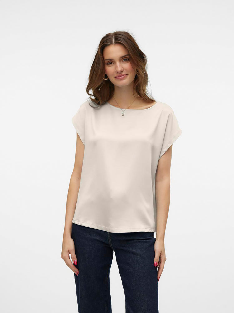 Γυναικεία μπλούζα σατέν VMMERLE MIX TOP WVN 10305151 | 10305151