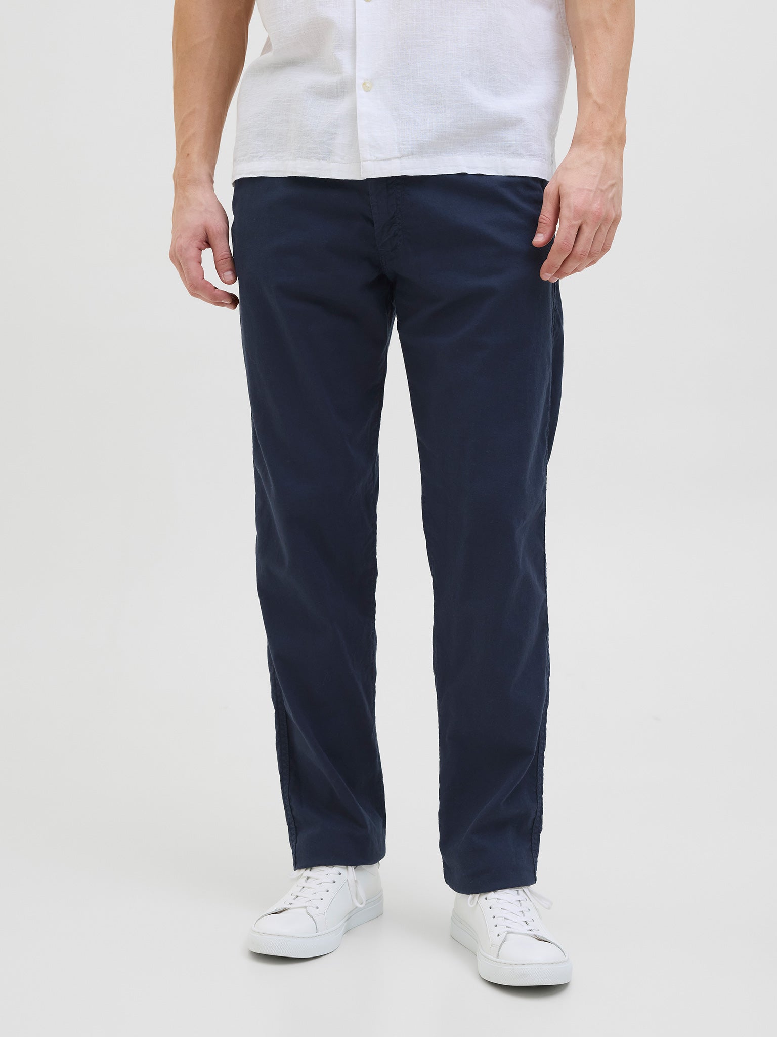 Ανδρικό παντελόνι λινό JPSTKANE HYBRID BONDI JOGGER 12274977 | 12274977