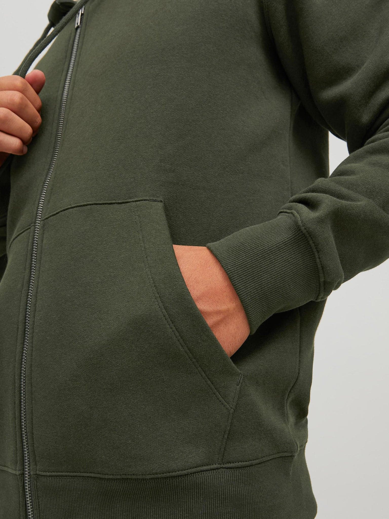 Ανδρική ζακέτα φούτερ JJESTAR BASIC SWEAT ZIP HOOD NOOS 12210830 | 12210830