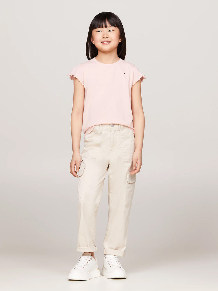 Παιδική μπλούζα ESSENTIAL RUFFLE SLEEVE TOP S/S KG0KG07052TJX | KG0KG07052TJX
