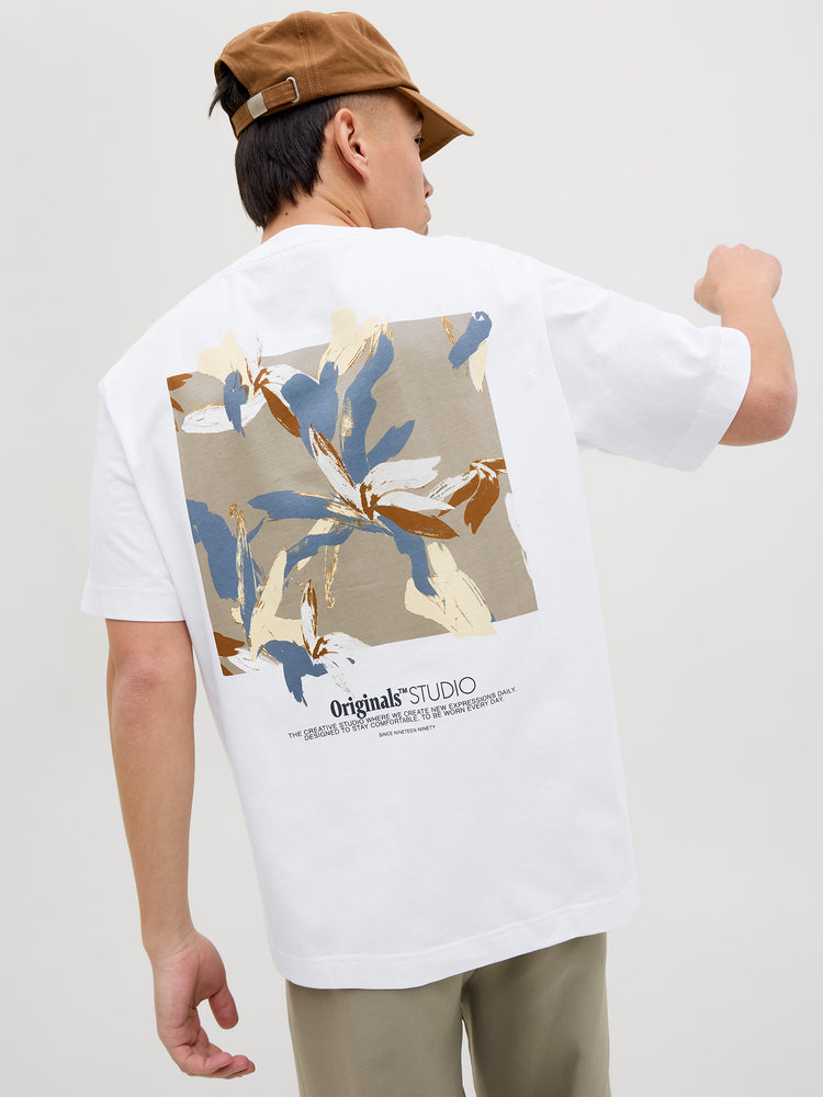 Ανδρικό t-shirt JORVARENNA PAINTED BACK TEE SS CREW NECK 1227364 | 12273646