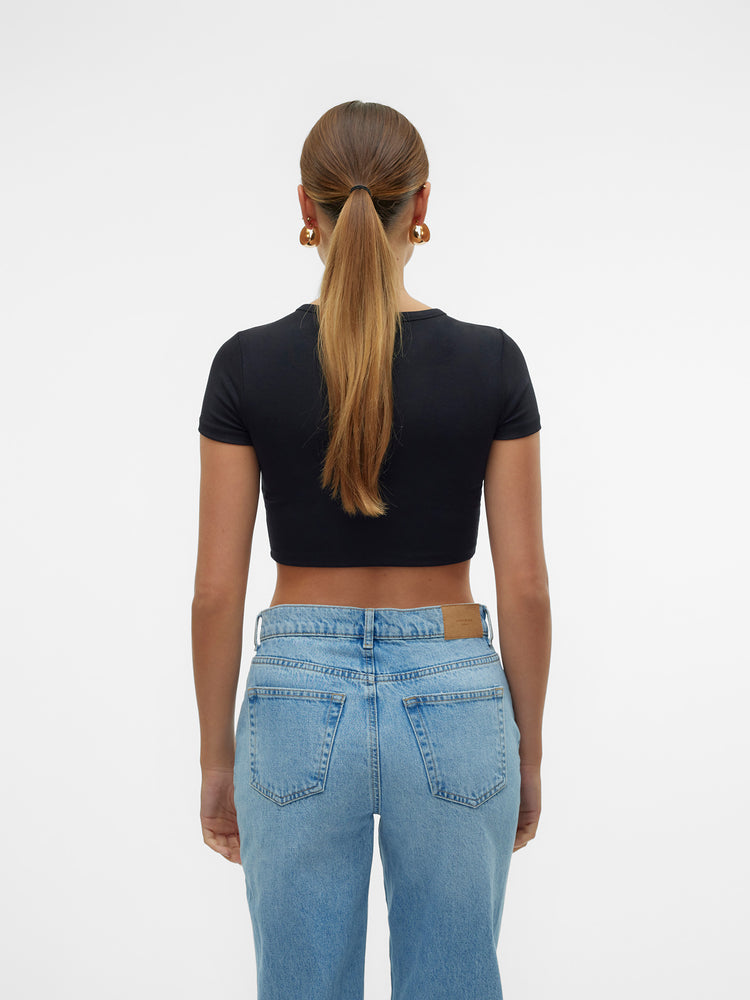 Γυναικεία μπλούζα crop SNMARYON SS O-NECK TOP JRS 10328920 | 10328920