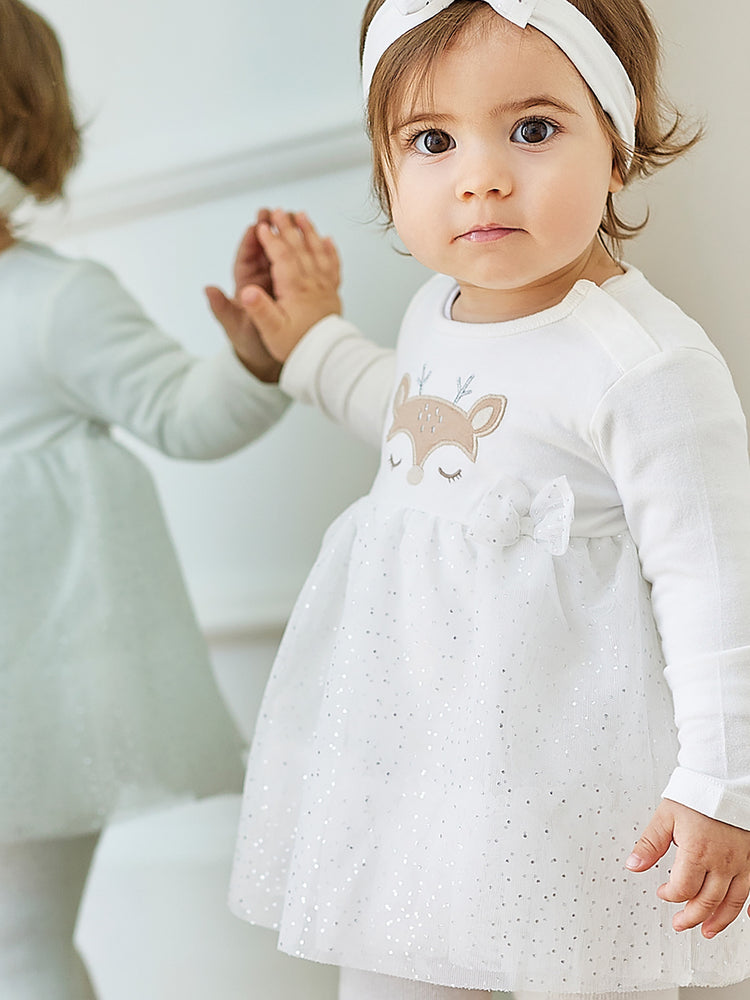 Βρεφικό φόρεμα με κορδέλα 44-123494-7 | 44-123494-7