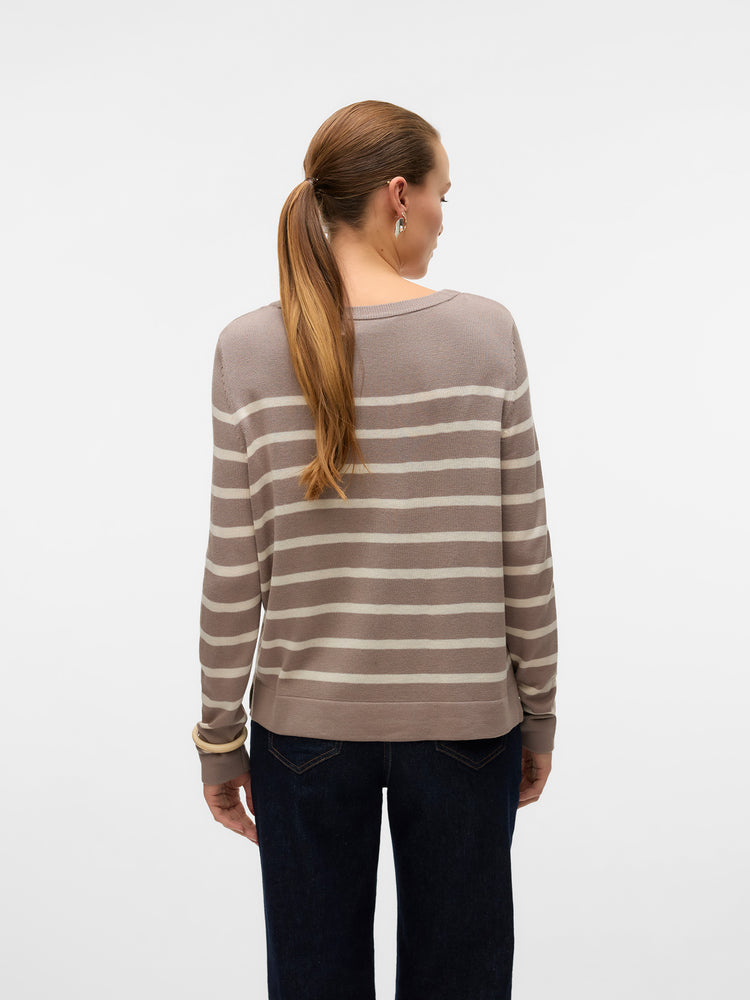 Γυναικεία μπλούζα πλεκτή VMNOVA LS O-NECK PULLOVER GA NOOS 10282354 | 10282354