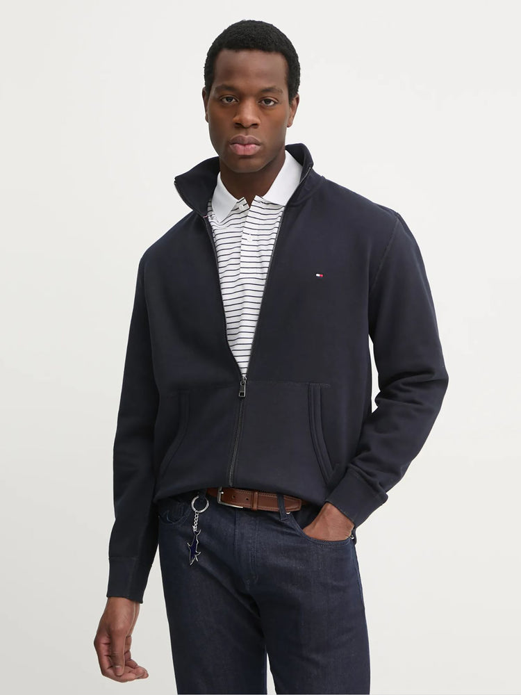 Ανδρική ζακέτα ESSENTIAL FLEECE ZT STAND COLLAR MW0MW38083DW5 | MW0MW38083DW5