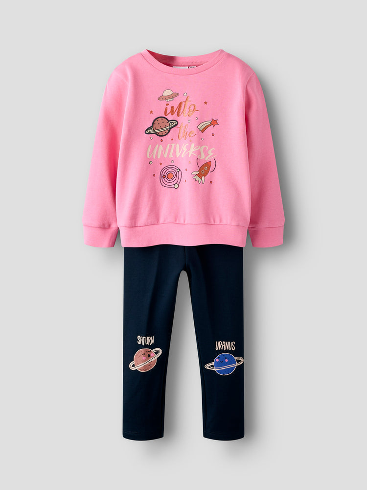 Παιδικό σετ με κολάν μακρύ NMFOLIANA SWEAT SET 13243527 | 13243527