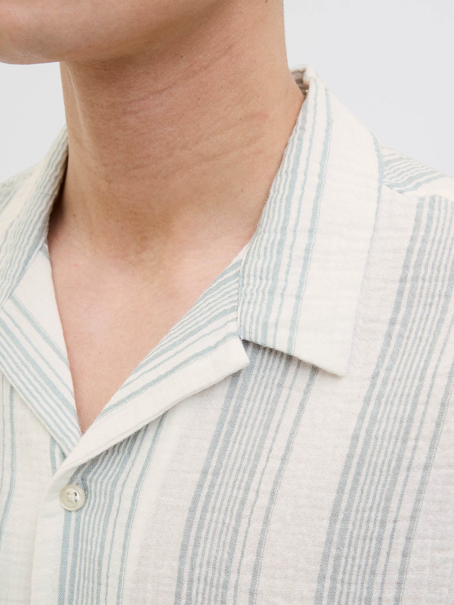 Ανδρικό πουκάμισο ριγέ JOREASTER PATRAS RESORT SHIRT SS 12274798 | 12274798