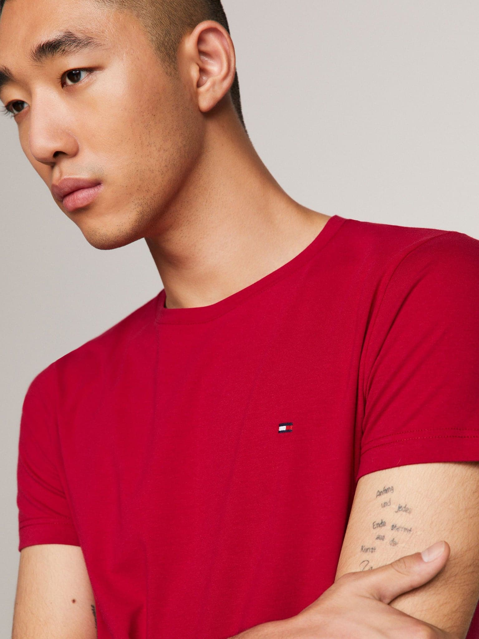 Ανδρικό t-shirt STRETCH SLIM FIT TEE MW0MW10800XJV | MW0MW10800XJV