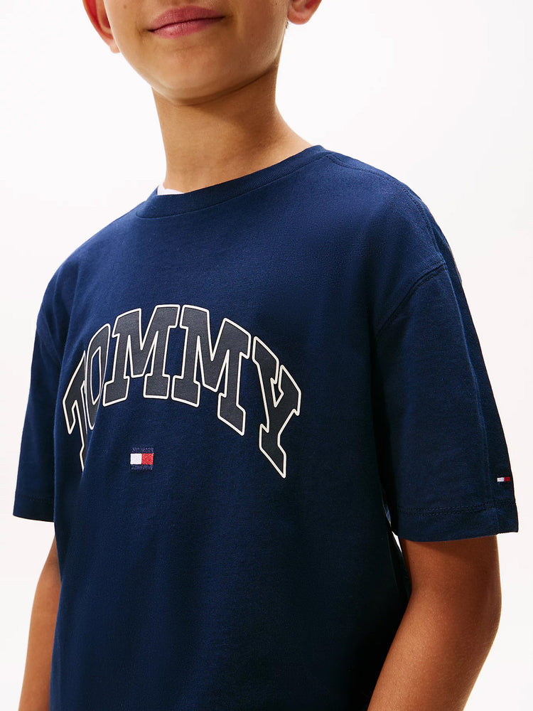 Παιδική μπλούζα μακό VARSITY RAISED PRINT TEE SS KB0KB09939C1G | KB0KB09939C1G
