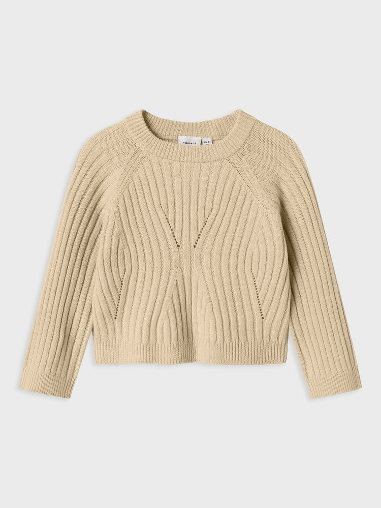 Παιδική μπλούζα πλεκτή NMFRIKINE LS SHORT KNIT PULLOVER 13244691 | 13244691