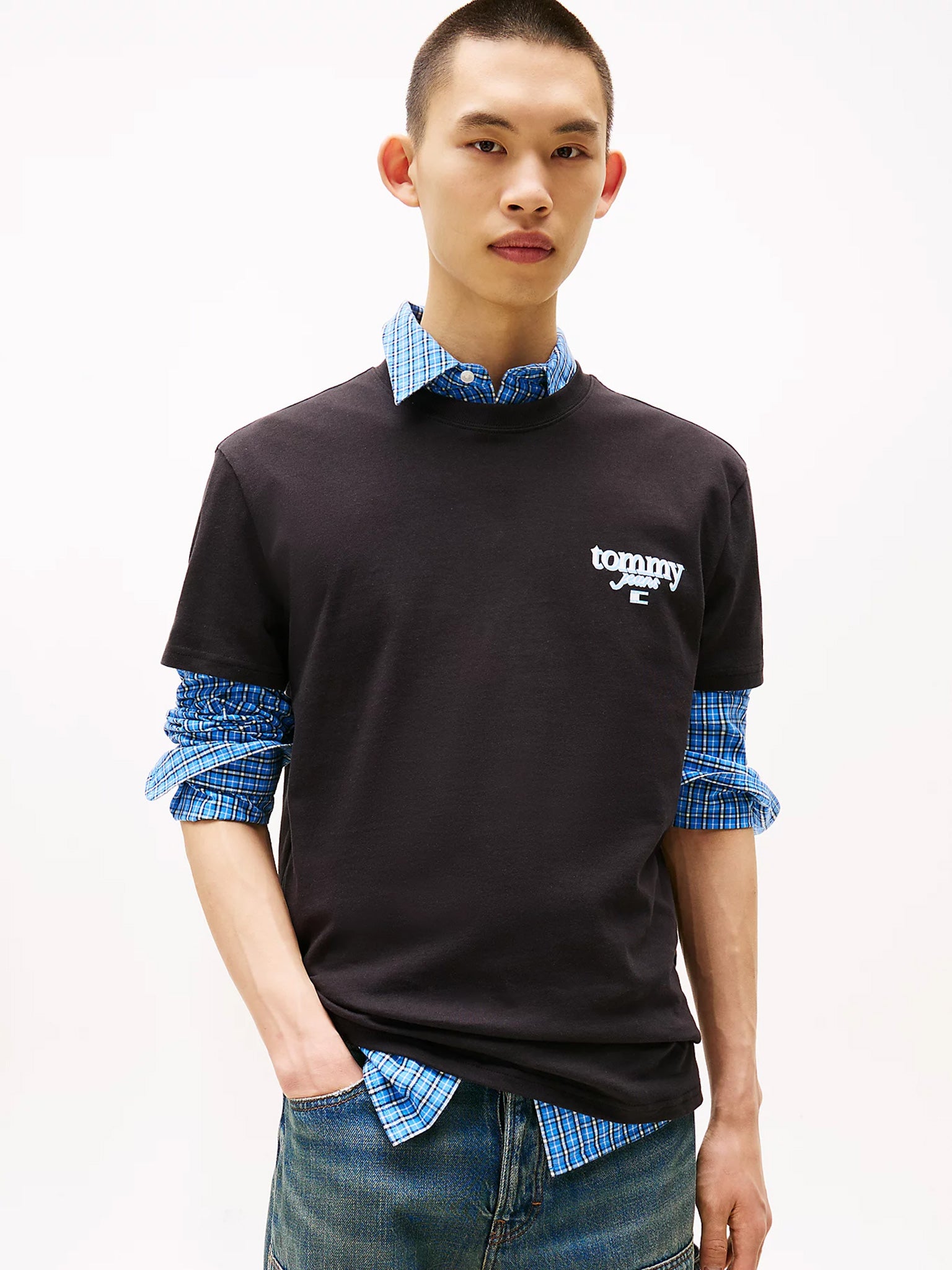 Ανδρικό t-shirt TJM REG SIGNATURE CITY TEE DM0DM21934BDS | DM0DM21934BDS